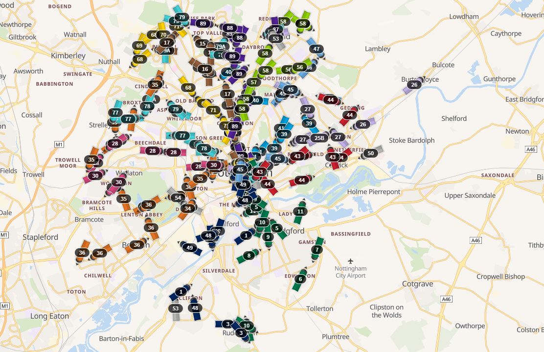 Interactive Fleet List Now Live - Nottingham City Transport