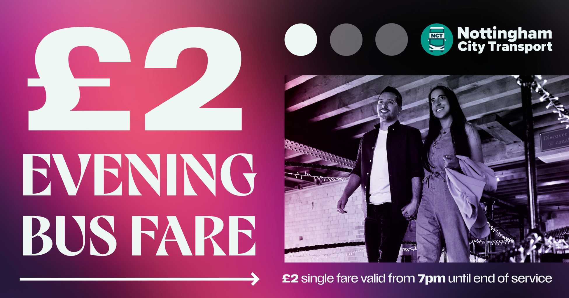 £2 Evening Bus Fare.
