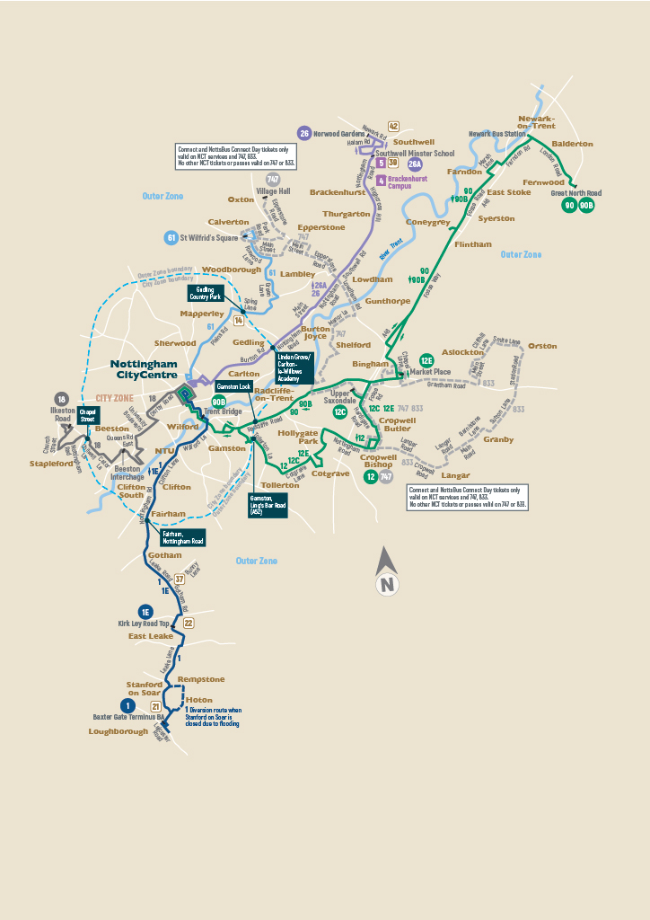 Outer Zone Map.