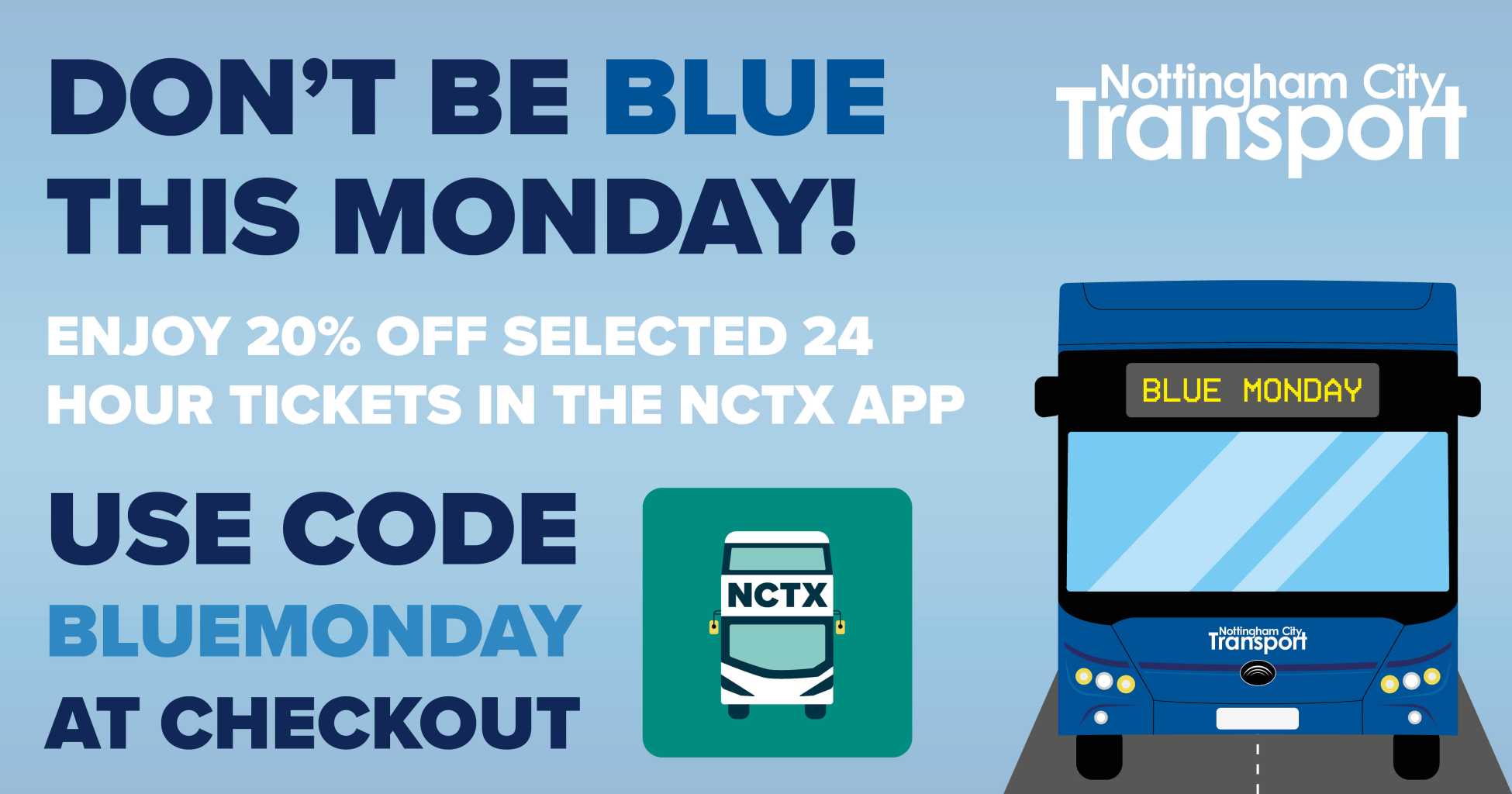 Don't be blue this Monday.