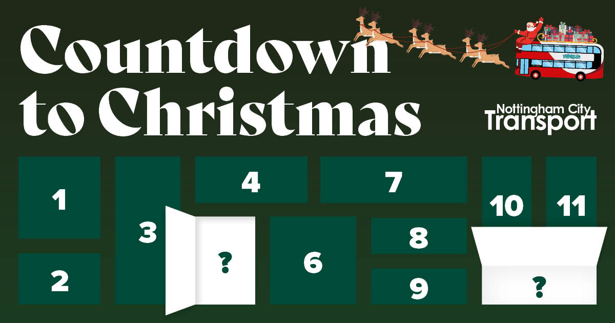 Graphic of a 12 day calendar.