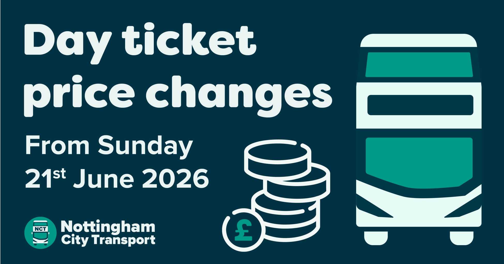 Day ticket price changes.