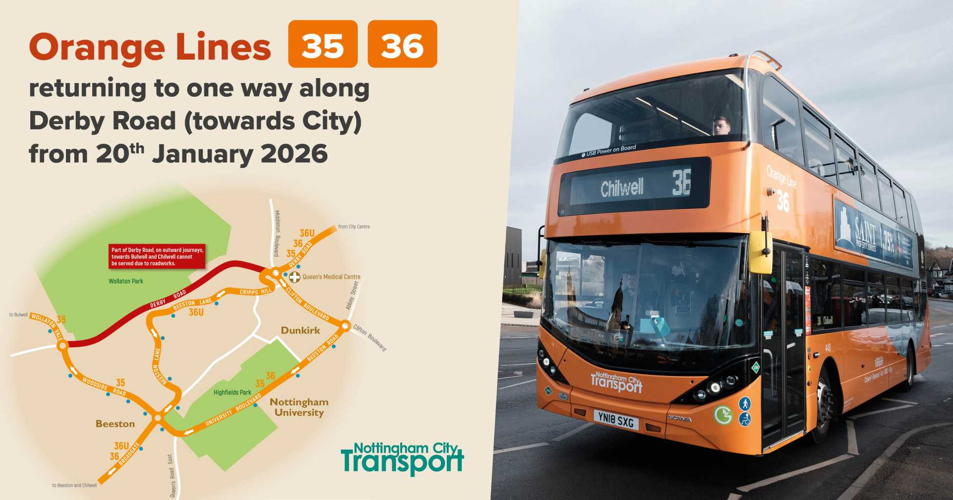 Derby Road Diversions.