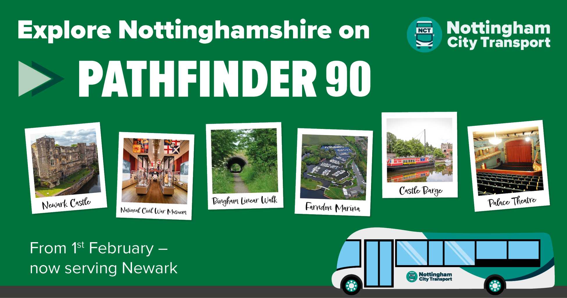 Explore Nottinghamshire on Pathfinder 90.