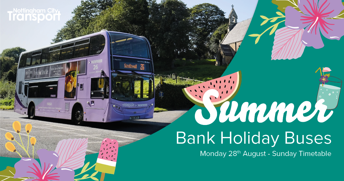 August Bank Holiday 2023 - Nottingham City Transport