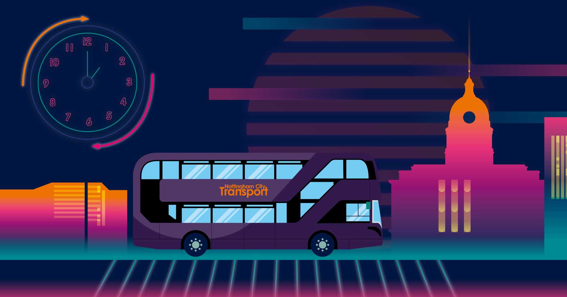 Night bus image.